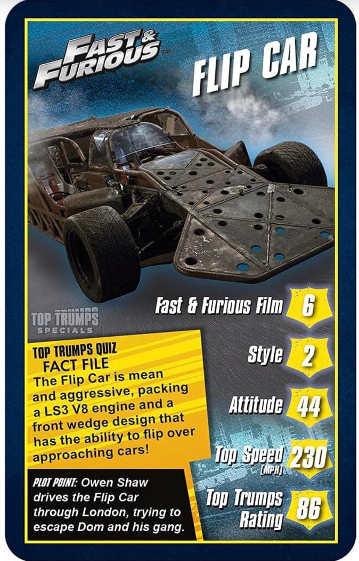 Top Trumps Fast & Furious Card Game