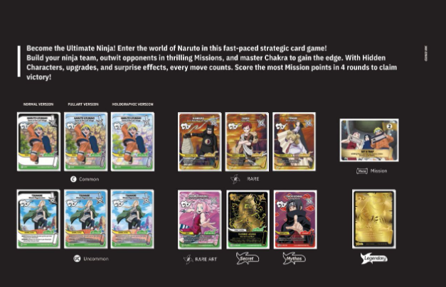 Naruto Konoha Shido TCG gameplay and card mechanics