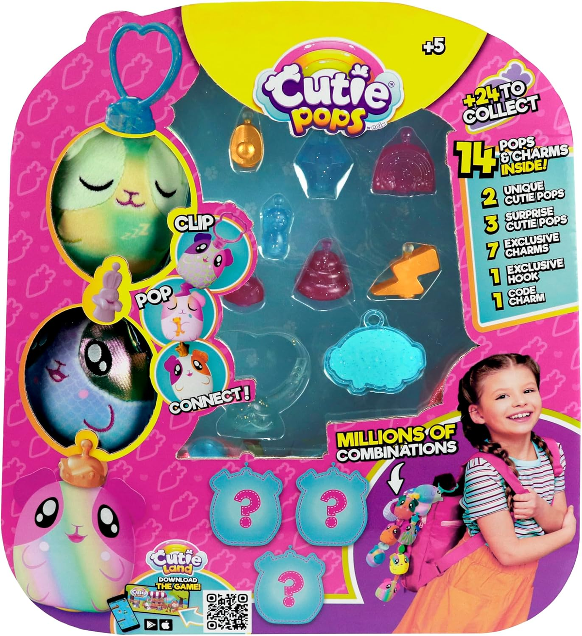 Cutie Pops box front detail