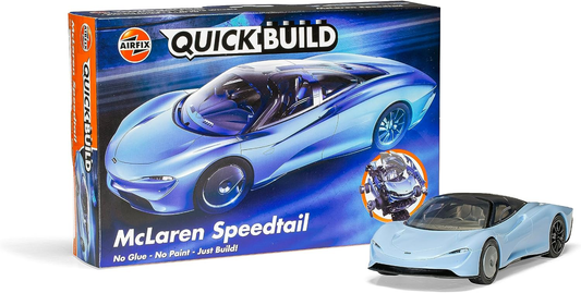 Airfix QuickBuild McLaren Speedtail box and model