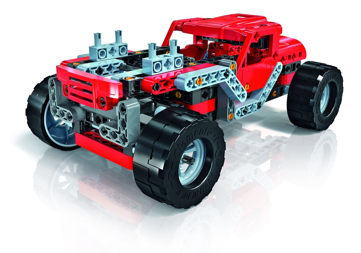 Mechanics Hot Rod built model side view