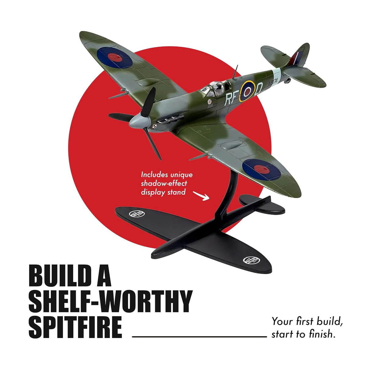 Airfix Spitfire shelf display