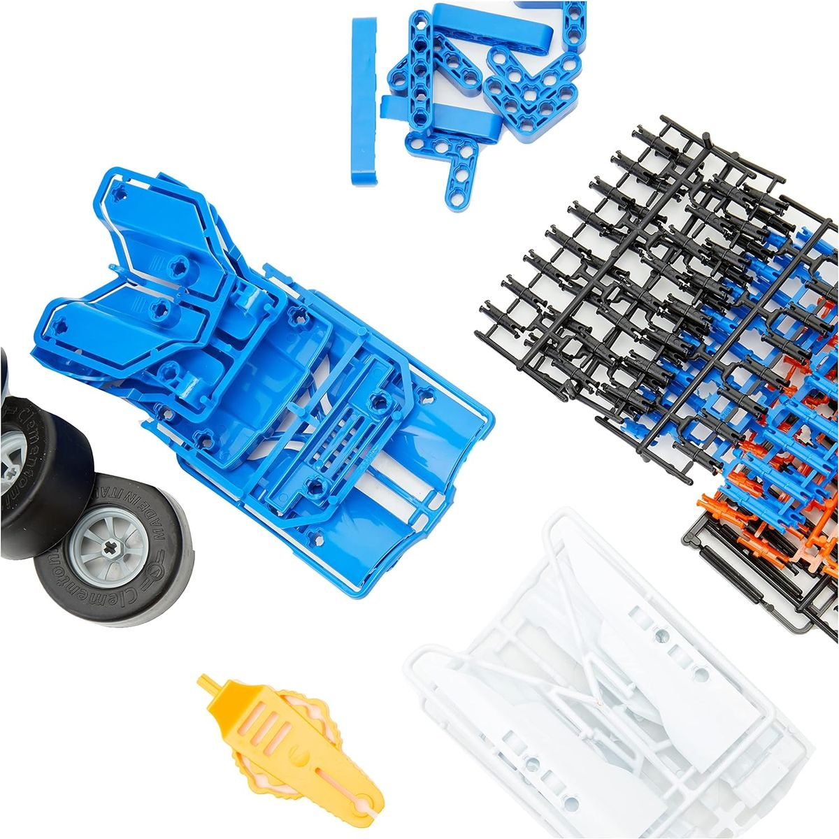 Clementoni Mechanics police car construction pieces and parts