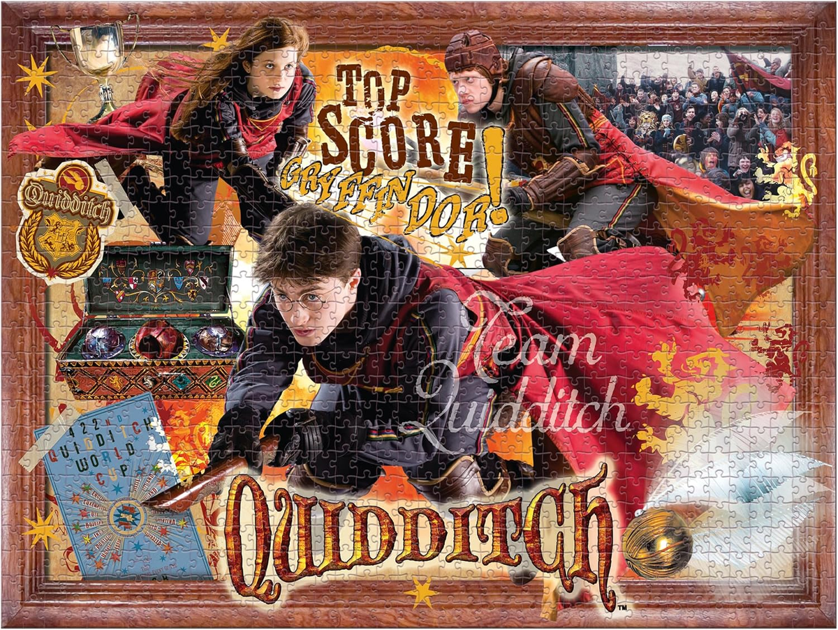 Completed Harry Potter Quidditch jigsaw puzzle
