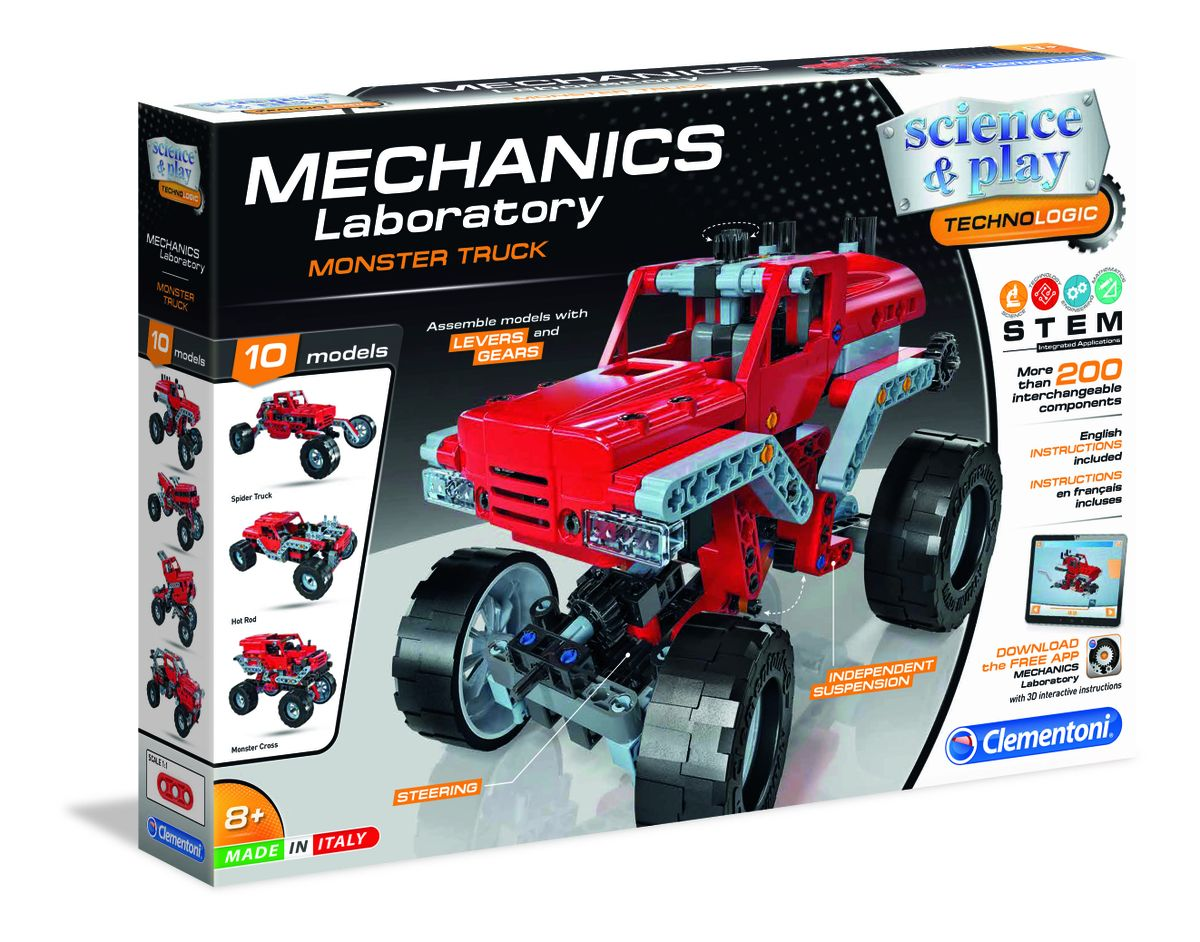 Clementoni Mechanics Laboratory Monster Truck box front