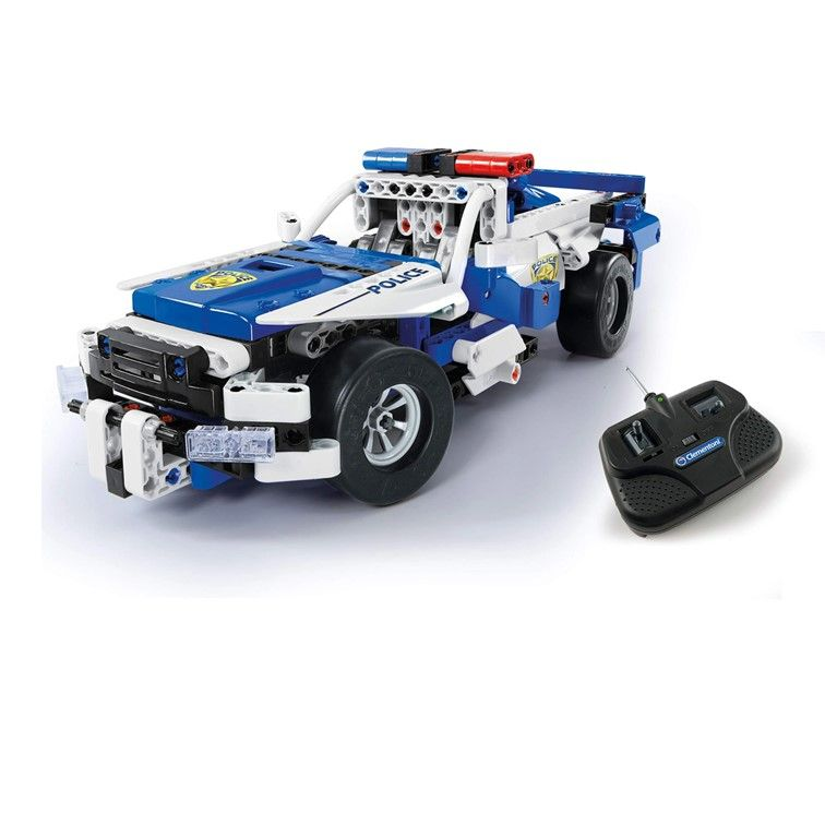 Built Clementoni Mechanics police car with remote control