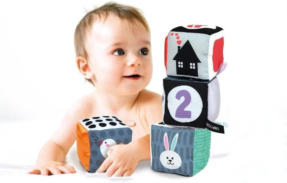 Baby Blocks Black and White baby play