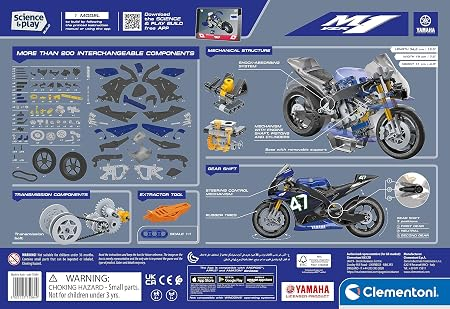 Mechanics Yamaha Bike box back with components