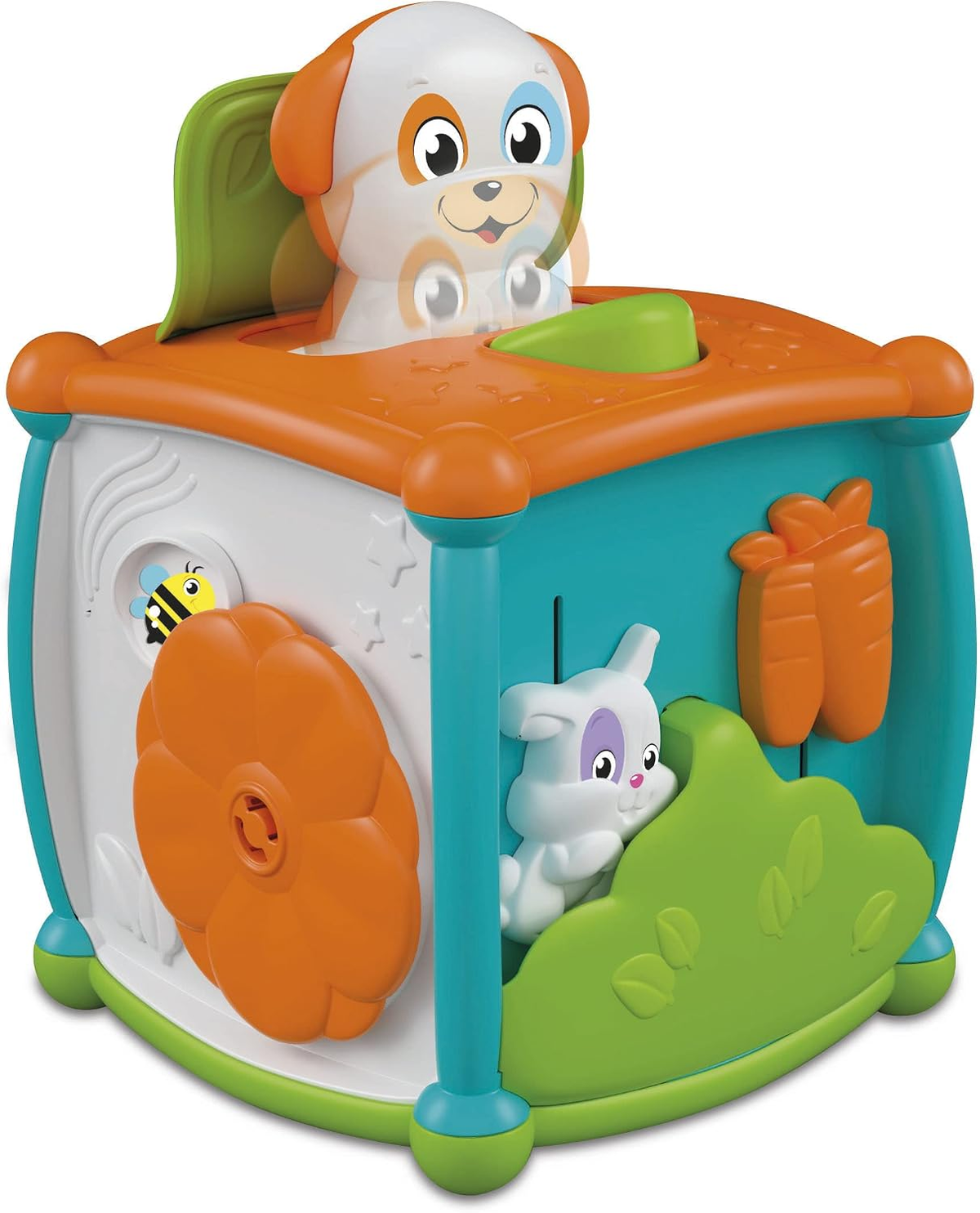 Peekaboo Activity Cube close-up