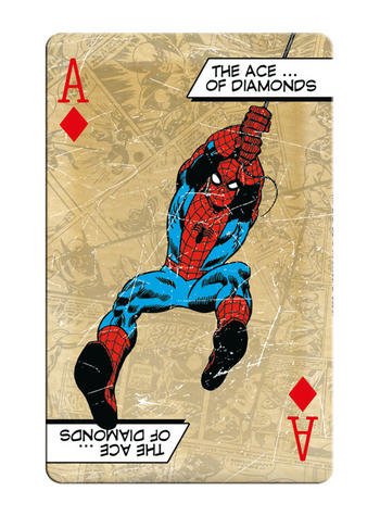 Marvel Comics retro playing card - Spider-Man Ace of Diamonds